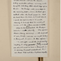 Hand written draft of Wind in the Willows: Badger suggests a banquet